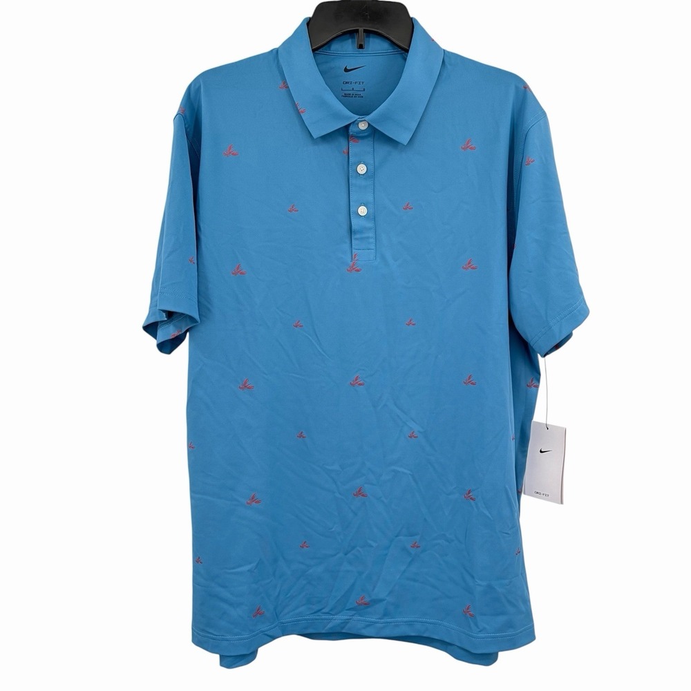 Nike Dri-Fit Golf Player All Over Print Polo Shirt Lobster Pattern DH0945-469 L